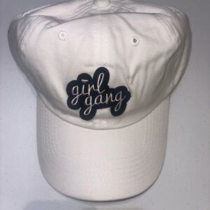 White 'Girl Gang' Baseball Cap